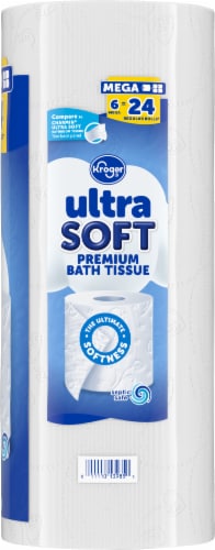 Kroger® Ultra Soft Premium Toilet Paper Mega Rolls Perspective: right