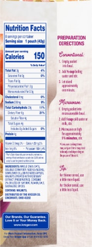 Kroger® Raisin Apple & Walnut High Fiber Instant Oatmeal Perspective: right