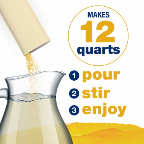 Kroger® Lite Zero Sugar Lemonade Instant Drink Mix Packets Perspective: right