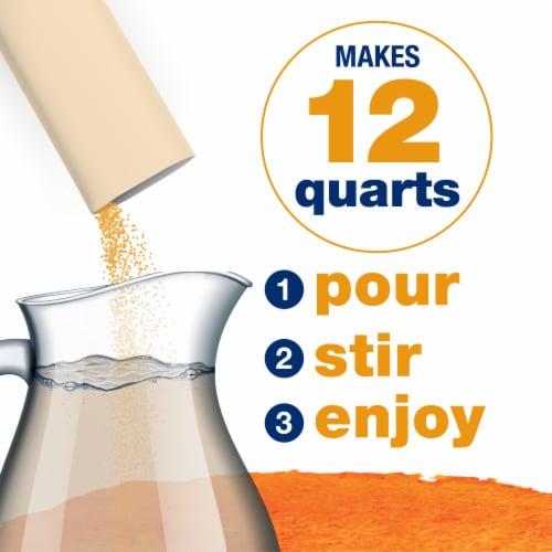 Kroger® Lite Zero Sugar Peach Tea Instant Drink Mix Packets Perspective: right