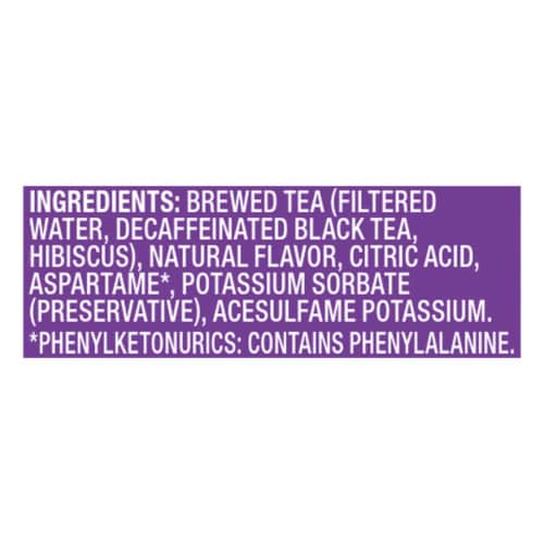 Kroger® Real Brewed Zero Sugar Blackberry Sweet Decaf Tea Perspective: right