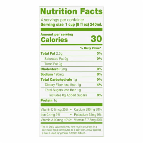 Simple Truth® Unsweetened Vanilla Almond Milk Perspective: right