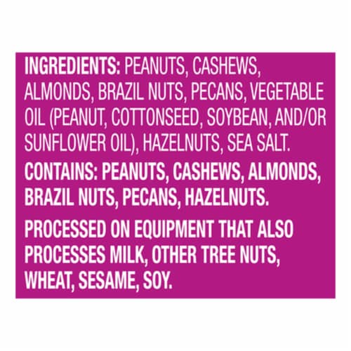 Kroger® Less Than 50% Peanuts Salted Mixed Nuts Perspective: right