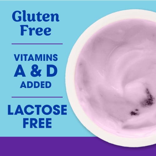 Kroger® CARBmaster® Blackberry Lactose Free Lowfat Yogurt Cup Perspective: right