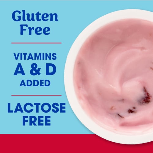 Kroger® CARBmaster® Strawberry Lactose Free Lowfat Yogurt Cup Perspective: right