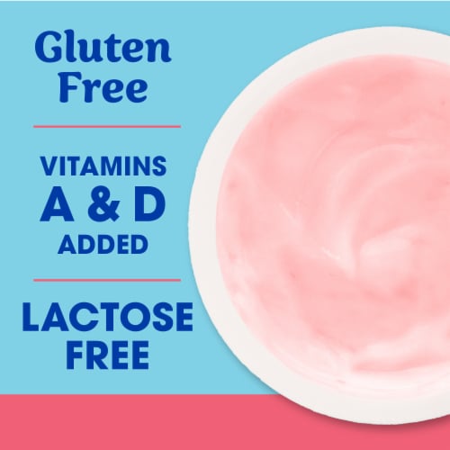 Kroger® CARBmaster® Strawberry Banana Lactose Free Lowfat Yogurt Cup Perspective: right