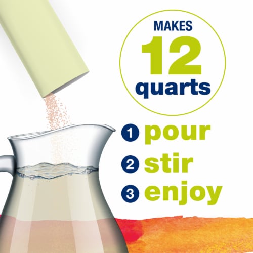 Kroger® Zero Sugar Peach Mango Green Tea Drink Mix Packets Perspective: right
