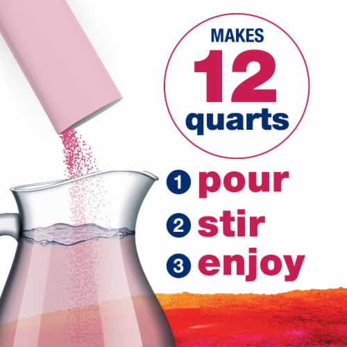 Kroger® Lite Zero Sugar Fruit Punch Instant Drink Mix Packets Perspective: right