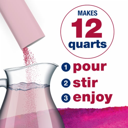 Kroger® Lite Zero Sugar Cherry Pomegranate Instant Drink Mix Packets Perspective: right
