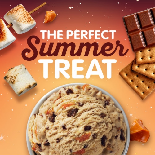 Kroger® Summer Collection Fireside Nights Orange Swirl and S'Mores Ice Cream Pint Perspective: right