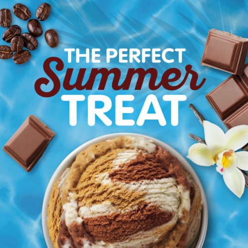 Kroger® Summer Collection Poolside Tan Lines Swirled Vanilla Chocolate and Coffee Ice Cream Pint Perspective: right