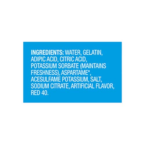 Kroger Zero Sugar Strawberry Gelatin Snack Multipack Perspective: right