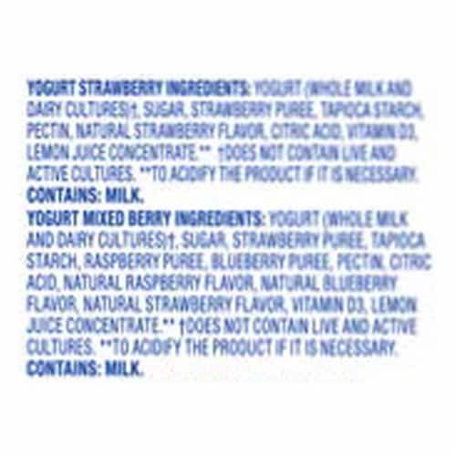 Kroger® Strawberry and Mixed Berry Fruit and Yogurt Pouches Multipack Perspective: right