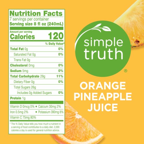 Simple Truth® Orange Pineapple Juice Perspective: right