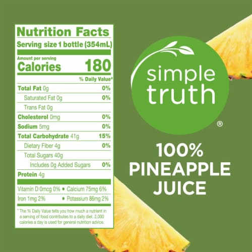 Simple Truth™ 100% Pineapple Juice Cold Pressed Perspective: right