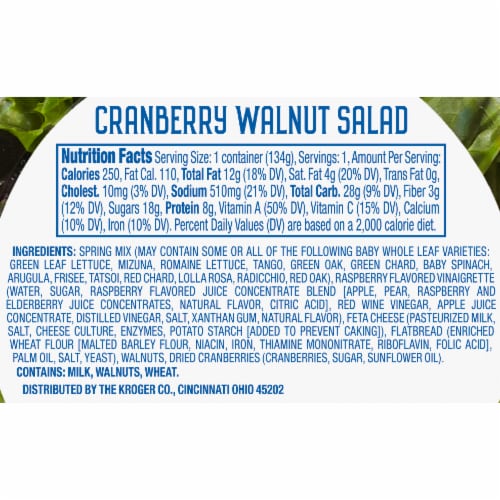 Kroger® Cranberry & Walnut Salad Kit for One Perspective: right