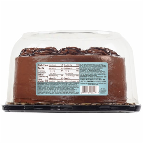 Bakery Fresh Goodness Double Layer Chocolate Fudge Iced Cake Perspective: right