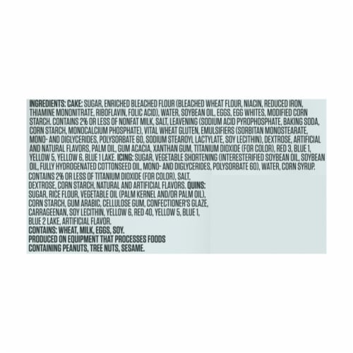 Bakery Fresh Confetti White Iced Double Layer Cake Perspective: right