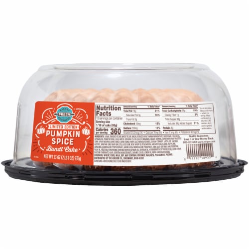 Bakery Fresh Goodness Limited Edition Pumpkin Spice Bundt Cake Perspective: right