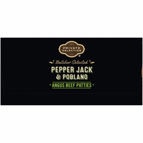 Private Selection® Pepper Jack & Poblano Angus Beef Patties Perspective: right