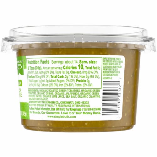Simple Truth Organic® Medium Salsa Verde Perspective: right