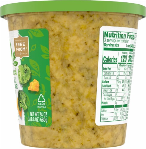 Simple Truth Vegan Broccoli & Cheddar Soup Perspective: right