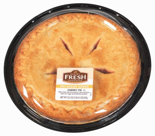 Bakery Fresh Goodness No Sugar Added Cherry Pie Perspective: right