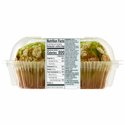 Bakery Fresh Pistachio Muffins Perspective: right