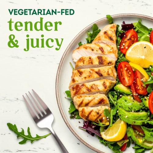 Simple Truth Organic® Boneless & Skinless Frozen Organic Chicken Breast Thin Sliced Perspective: right