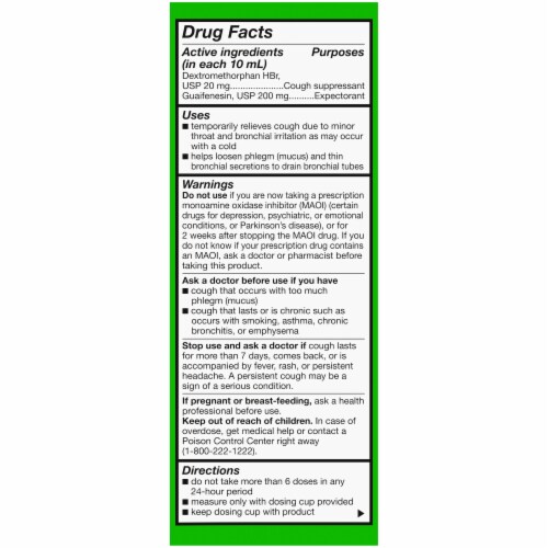 Kroger® Tussin DM Non-Drowsy Cough Suppressant & Expectorant Perspective: right