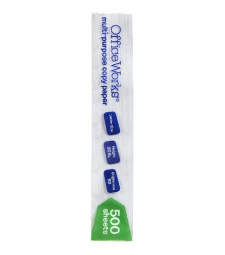 Office Works® Multipurpose Copy Paper 500 Sheet Reams (10 Pack) Perspective: right