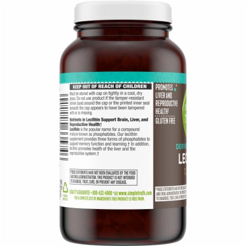 Simple Truth® Lecithin Softgels 1200mg Perspective: right