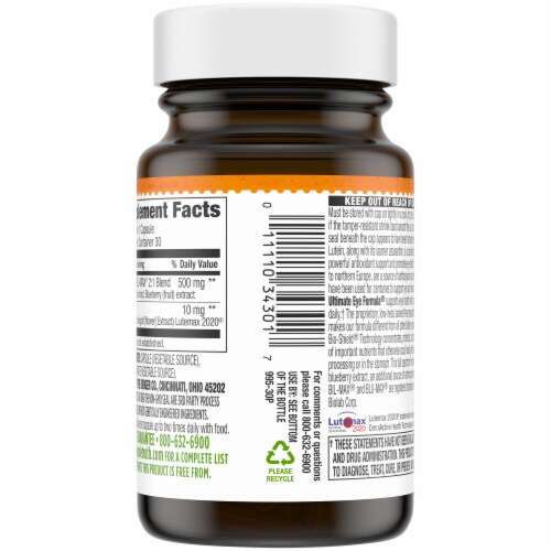 Simple Truth® Bio-Shield® Technology Ultimate Eye Formula® Capsules Perspective: right