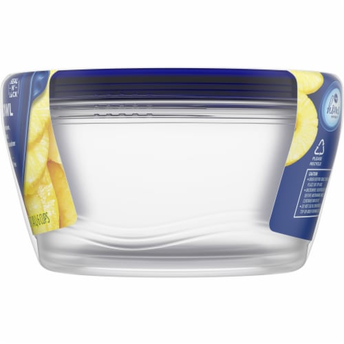 Glad Big Bowl Food Storage Containers, 48 oz - 3 pack