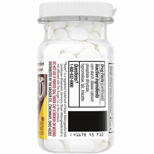 Kroger® Aspirin Pain Reliever and Fever Reducer Coated Tablets 325mg Perspective: right