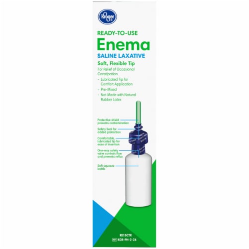 Kroger® Ready-to-Use Enema Saline Laxative Twin Pack Perspective: right