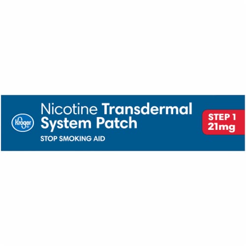 Kroger® Step 1 Stop Smoking Aid Nicotine Transdermal System 21mg Patches Perspective: right