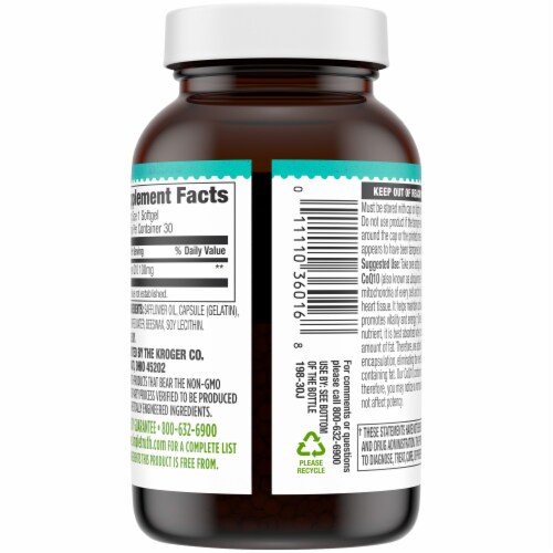 Simple Truth® CoQ10 Softgels 100mg Perspective: right