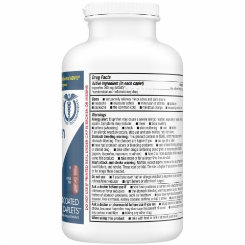 Kroger® Ibuprofen Coated Caplets 200mg Perspective: right
