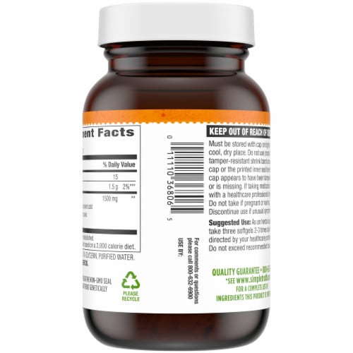 Simple Truth® Evening Primrose Oil Softgels 1500mg Perspective: right