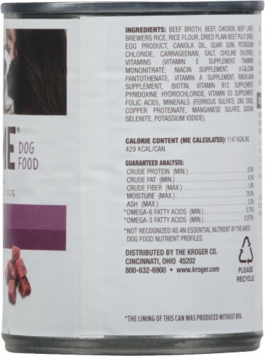 Luvsome® Beef & Rice Entree Wet Dog Food Perspective: right