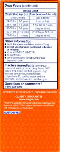 Kroger® Children's Ibuprofen Berry Flavor Oral Suspension Perspective: right