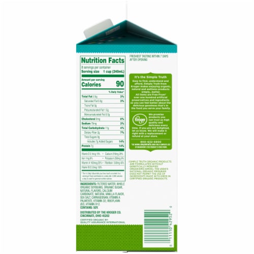Simple Truth Organic® Vanilla Soymilk Perspective: right