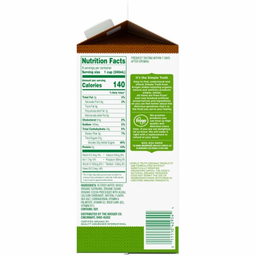 Simple Truth Organic® Chocolate Soymilk Perspective: right