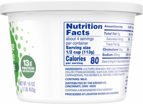 Kroger® Fat Free Small Curd Cottage Cheese Perspective: right