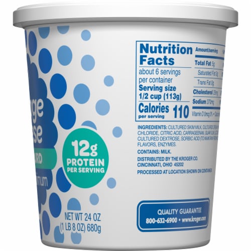 Kroger®  4% Milkfat Large Curd Cottage Cheese Perspective: right