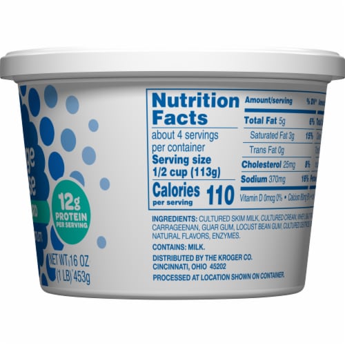 Kroger® 4% Milkfat Large Curd Cottage Cheese Perspective: right