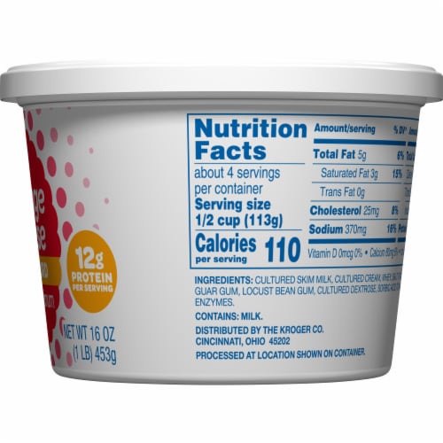 Kroger® 4% Milkfat Small Curd Cottage Cheese Perspective: right
