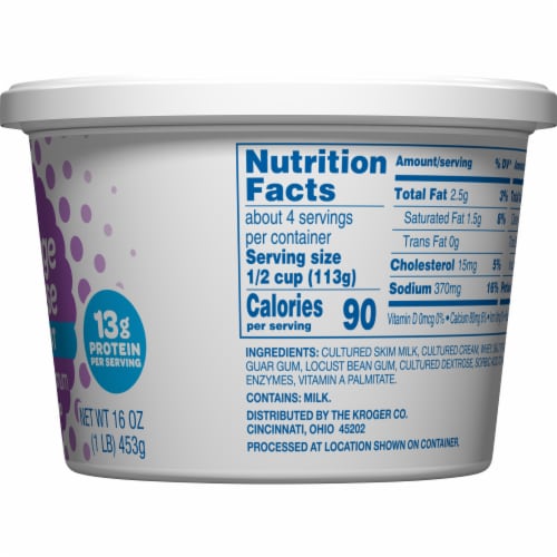 Kroger® 2% Lowfat Small Curd Cottage Cheese Perspective: right