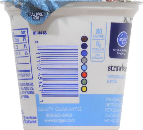 Kroger® Lite Strawberry Yogurt Perspective: right